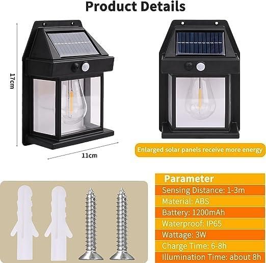 SolarGlow Outdoor Wall Light