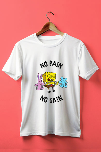 No Pain No Gain SpongeBob T-Shirt