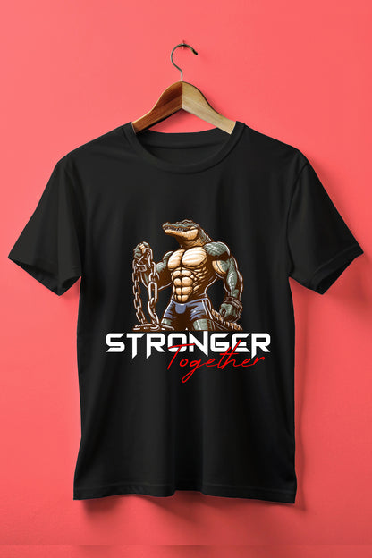Stronger Together Crocodile Gym T-Shirt